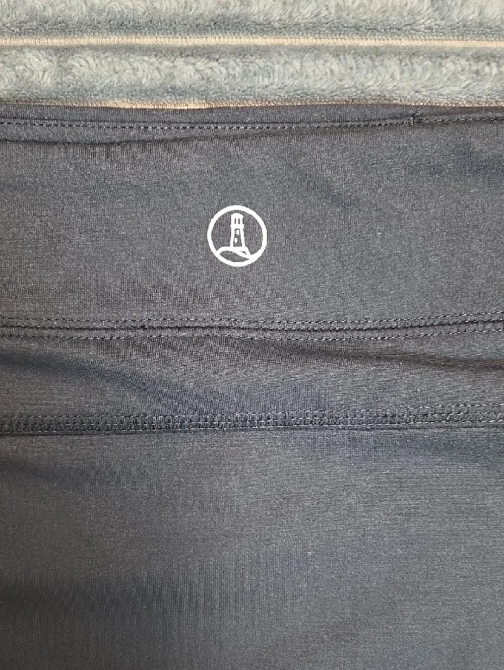 Lands' End Black Athletic Mini Skirt